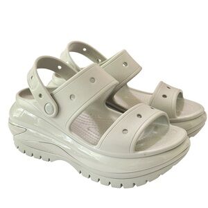 CROCS Mega Crush Sandal Bone Size 8
